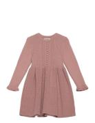 Dress Ls Knit Pink Huttelihut