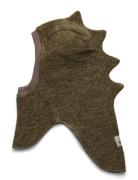 Balaclava Triangles Wool Green Huttelihut