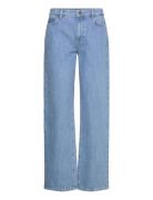 Mid-Waist Straight-Leg Jeans Blue Lexington Clothing