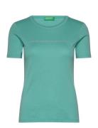 Short Sleeves T-Shirt Green United Colors Of Benetton