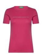 Short Sleeves T-Shirt Pink United Colors Of Benetton