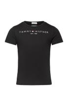 Essential Tee S/S Girls Black Tommy Hilfiger