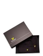 Cable Beanie And Scarf Set Black Lyle & Scott