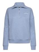 Half-Zip Logo Sweatshirt Blue Lexington Clothing