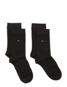 Th Children Sock Th Basic 2P Black Tommy Hilfiger