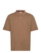 Shield Logo Ss Pique Beige GANT