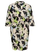 Carisidora Life 3/4 Knee Shirt Dress Aop Cream ONLY Carmakoma