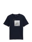 T-Shirt With Photoprint Navy Tom Tailor