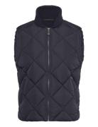 Water-Repellent Quilted Gilet Navy Mango