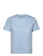 Reg Tonal Shield Ss T-Shirt Blue GANT