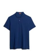 City Pique Polo Navy Superdry