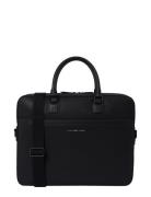 Th Business Leather Comp Bag Black Tommy Hilfiger