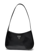 Arnela Top Zip Shoulder Bag Black GUESS