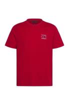 Hilfiger Stack Tee Red Tommy Hilfiger