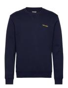 Small Logo Crew Navy Wrangler