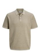 Jjegeorge Knit Polo Ss Sn Beige Jack & J S