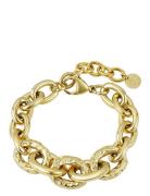 Ridge Mix Chunky Bracelet Gold Gold Bud To Rose