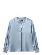 Mmenfa Satin Blouse Blue MOS MOSH