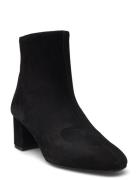 Bootie - Block Heel - With Zippe Black ANGULUS