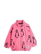 Penguin Fleece Jacket Pink Mini Rodini