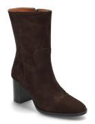 Rounded Wide 3/4 Brown Apair
