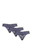 Brief Thong Low Lacey 3 Pack Navy Lindex