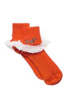 Dog Lace Socks Red Mini Rodini