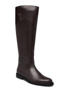 Boots - Flat - With Zipper Brown ANGULUS