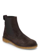 Booties - Flat - With Elastic Brown ANGULUS