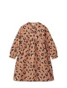 Cleo Printed Dress Brown Liewood