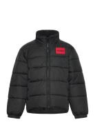 Puffer Jacket Black Hugo Kids