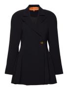 Voluminous Mini Coat Dress, 2273 Cr Black STINE GOYA