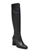 Boot Long Wooden Heel Black Apair