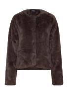 Carro Fake Fur Jacket Brown Ella&il