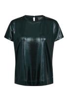 Mmnivola O-Neck Metallic Tee Green MOS MOSH