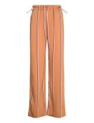 Gathered Long Pants, 2249 Striped V Orange STINE GOYA