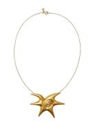 Solar Necklace Gold Blue Billie