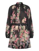 Cupro Button-Down Dress Black By Ti Mo