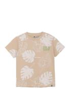 T-Shirt Print Beige Daily 7