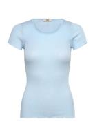Rmwbalta Modal Ss T-Shirt Blue RM By Rosemunde
