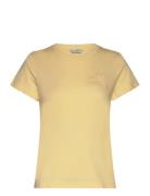 Reg Tonal Shield Ss T-Shirt Yellow GANT