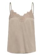 Rmwpenelope Sl Strap Top Beige RM By Rosemunde