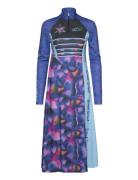 Eva Performance Dress Purple WOOD WOOD