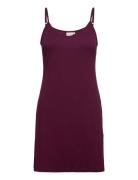 Crflake Mesh Dress - Kim Fit Burgundy Cream
