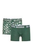 Cotton Stretch Boxer 2P Green Björn Borg