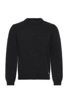 Crewneck Knit Cashmere Blend Black HAN Kjøbenhavn