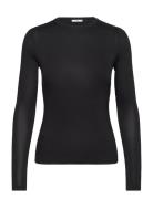 Long-Sleeved Fitted T-Shirt Black Mango