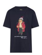 Polo Bear Cotton Jersey Tee Navy Ralph Lauren Kids