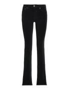 Stretch Corduroy Mid-Rise Straight Pant Black Lauren Ralph Lauren