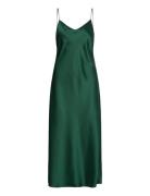 Satin Midi Slip Dress Green Polo Ralph Lauren